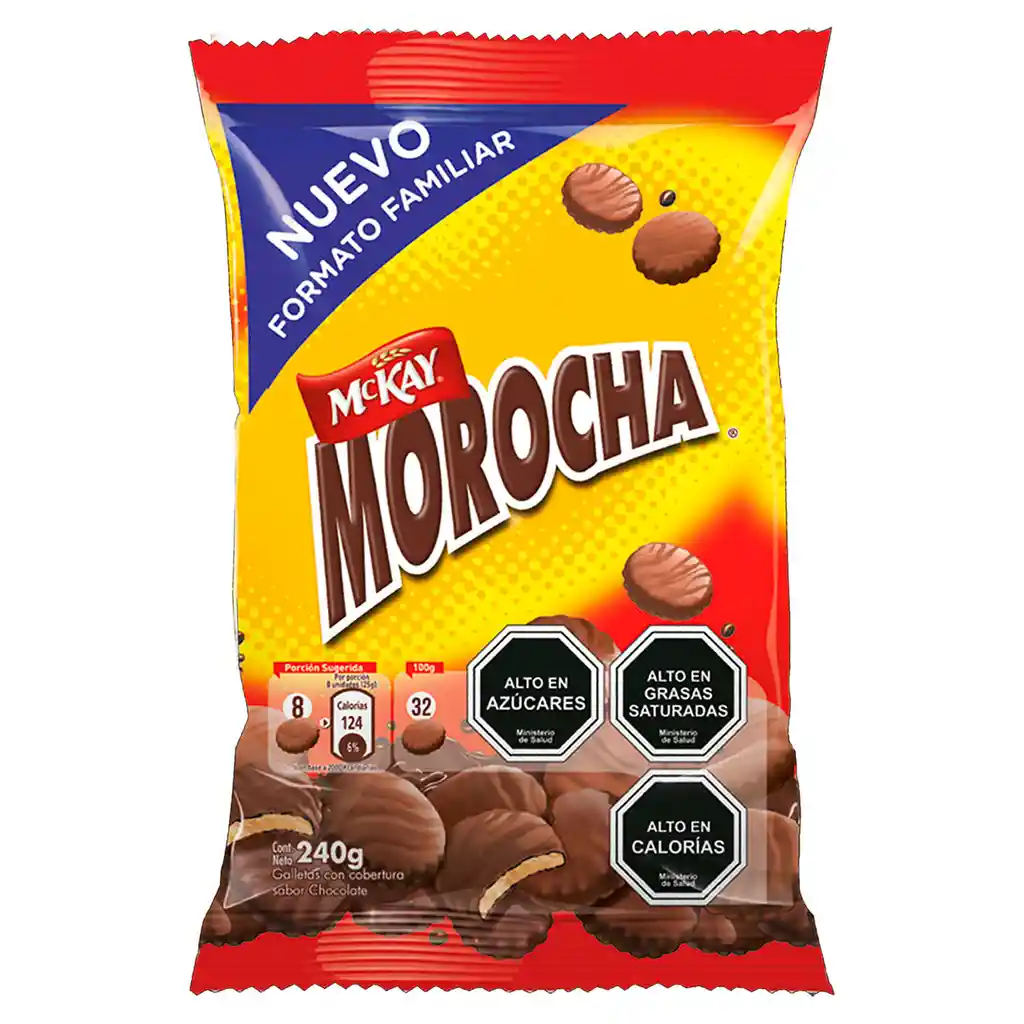 Morocha Galleta con Cobertura Sabor a Chocolate