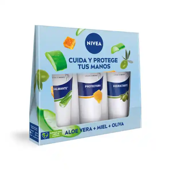 Nivea Pack Crema de Manos Aloe Vera + Miel + Oliva