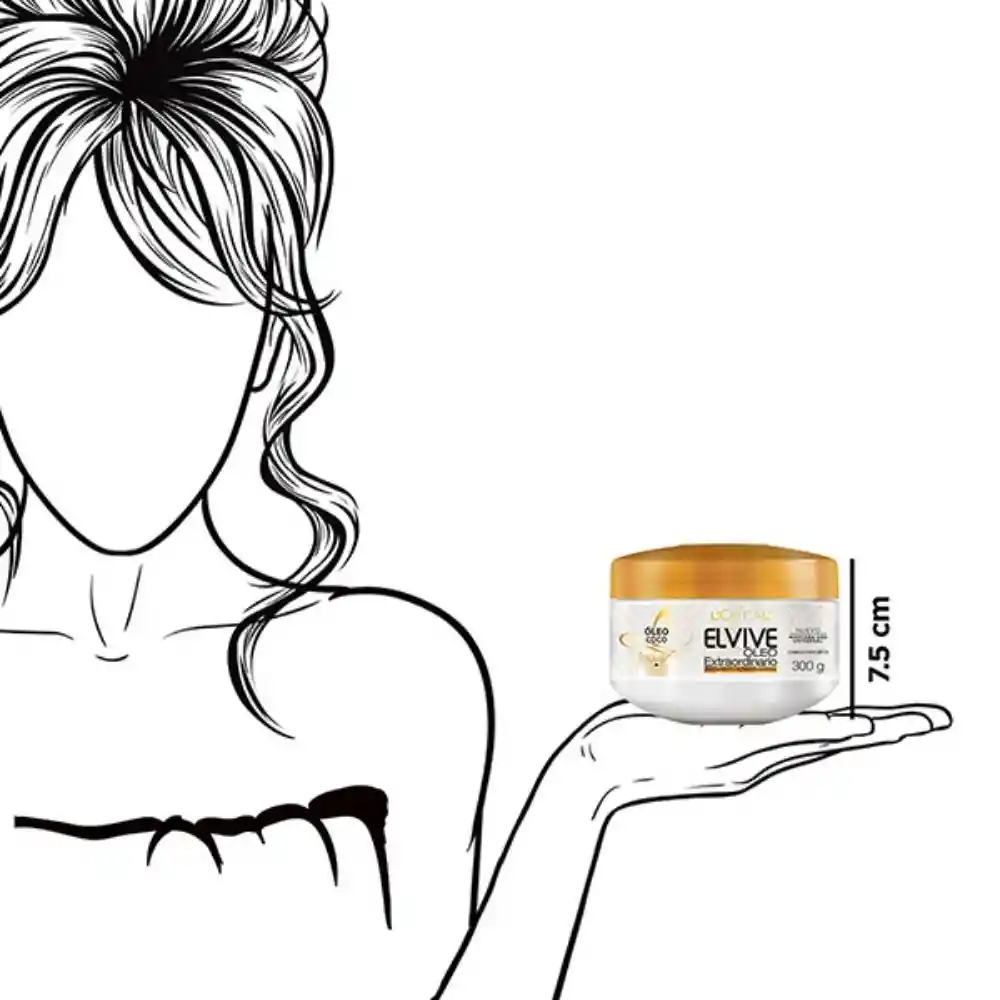 Loreal Paris-Elvive Mascarilla Capilar Óleo Extraordinario Coco