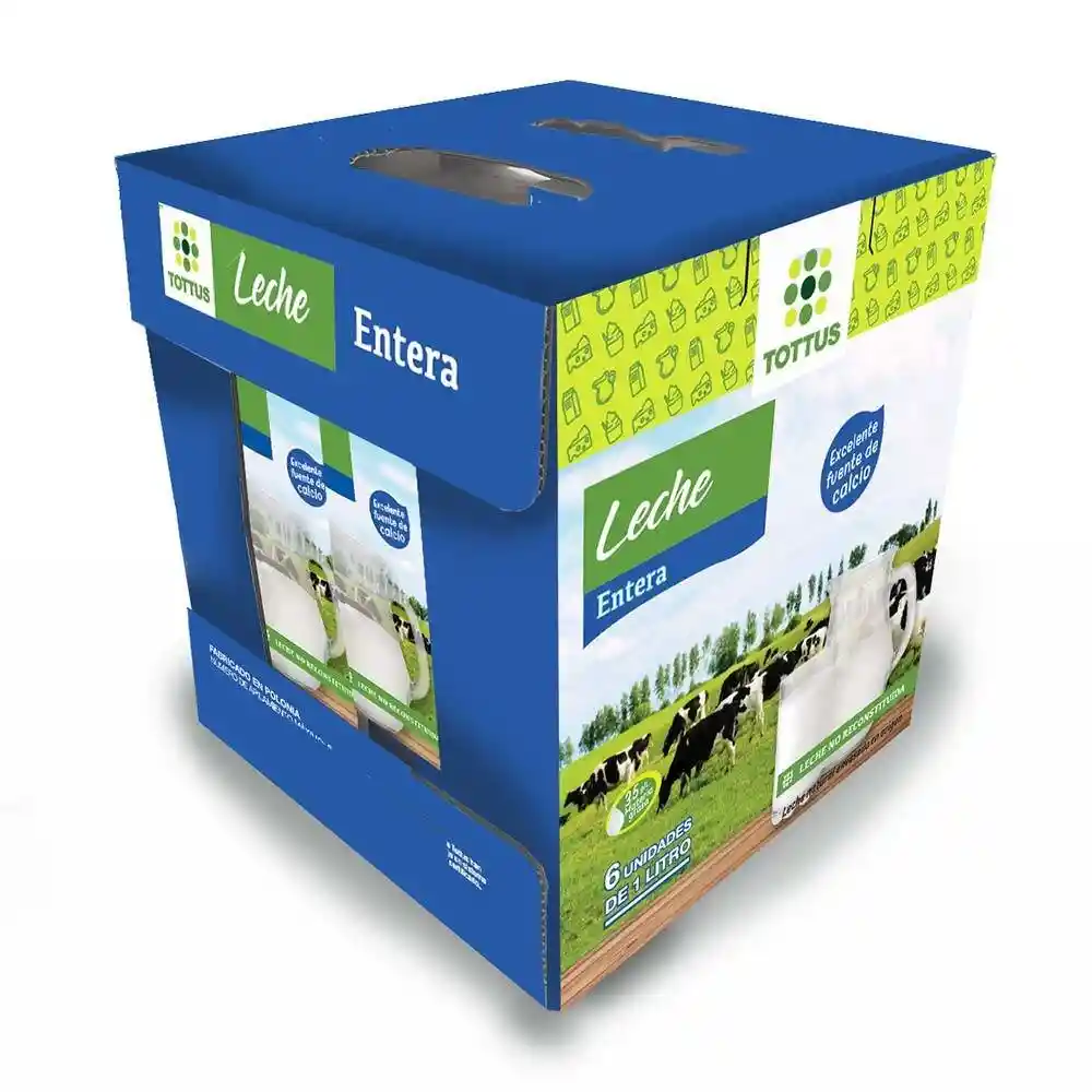 Tottus Leche Enterax 6 Unidades