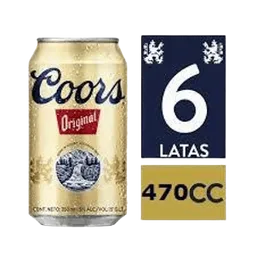 Coors Cerveza Original 5º X 6 Unidades