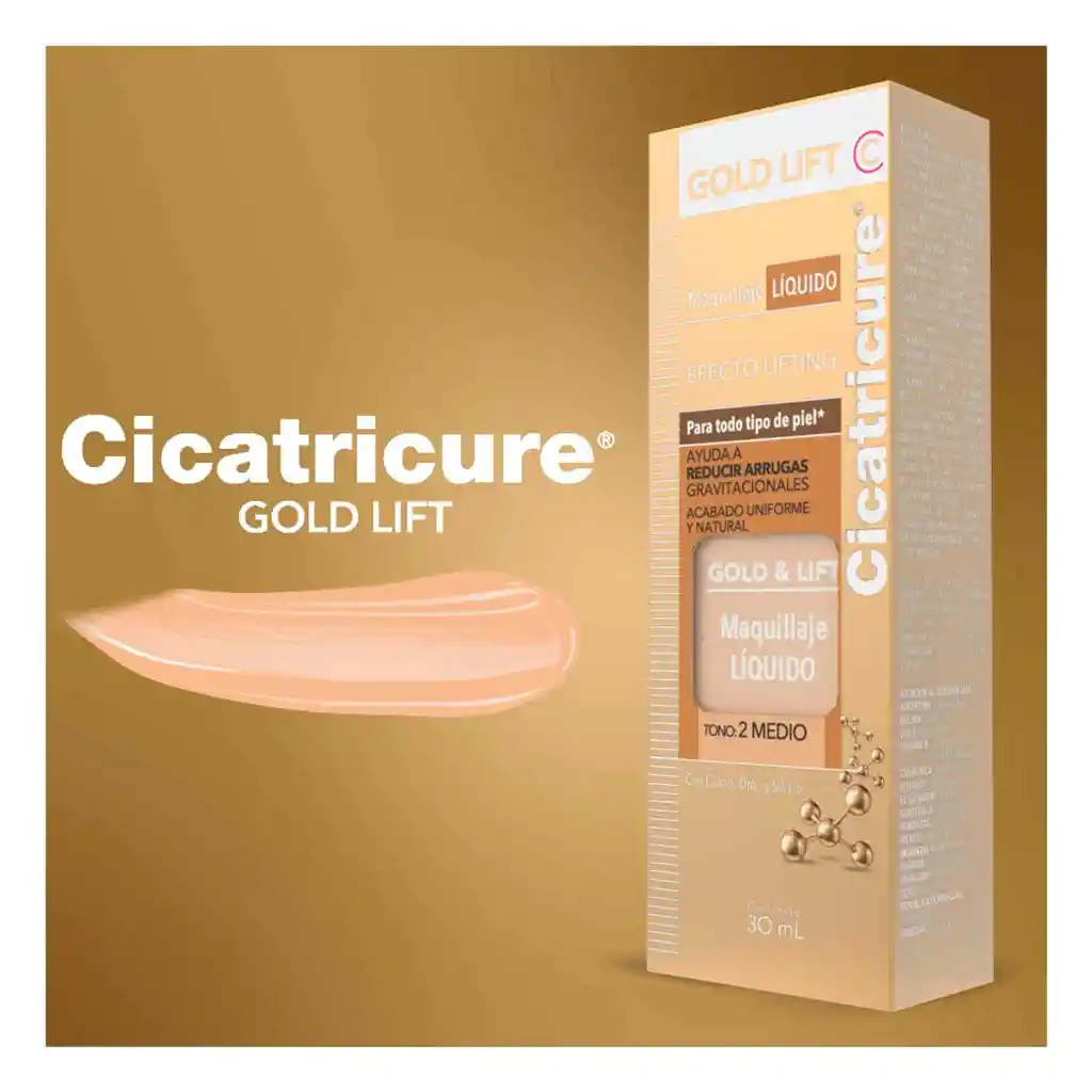 Cicatricure Maquillaje Líquido Medium Gold Lift