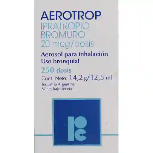 Aerotrop Anticolinérgico para Inhalación en Aerosol