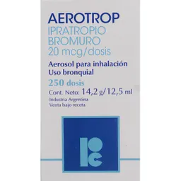 Aerotrop Anticolinérgico para Inhalación en Aerosol