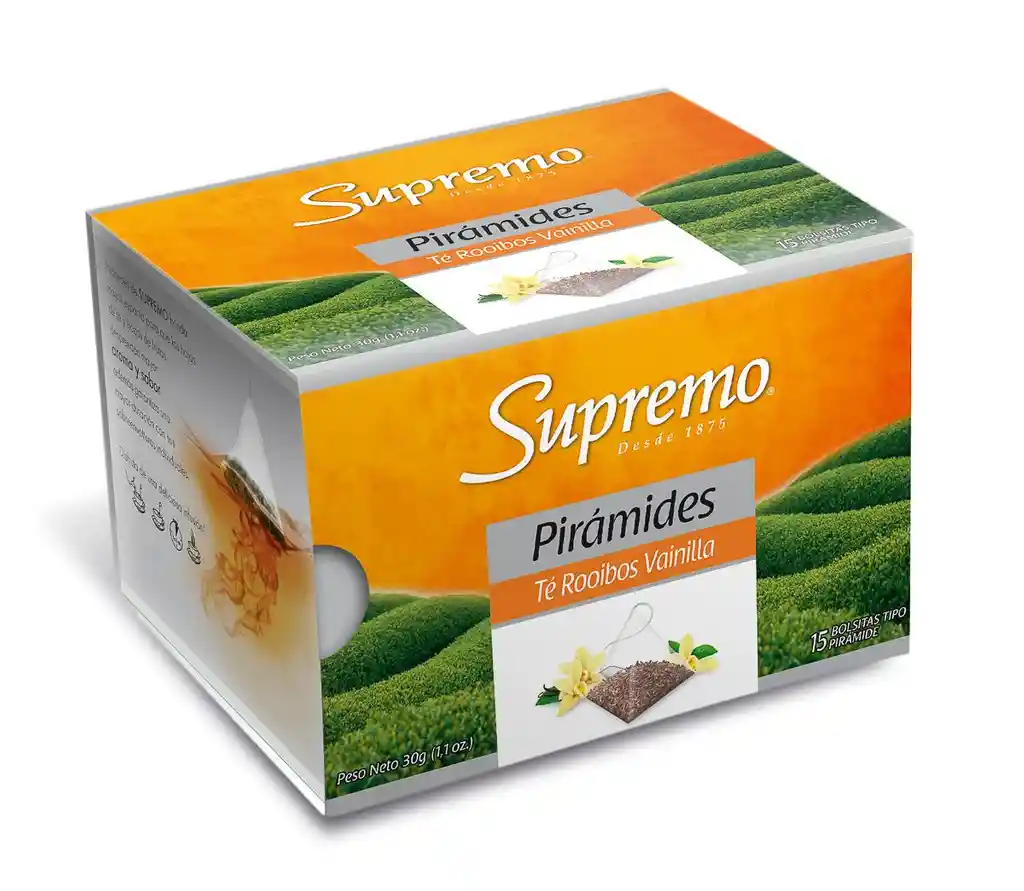 Supremo Te Piramide Rooibos de Vainilla