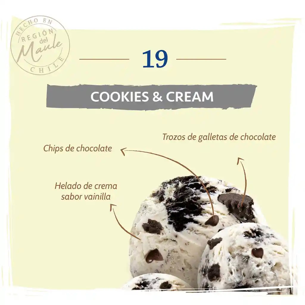 San Francisco Helado Cookies & Cream con Trozos de Galleta
