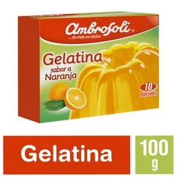 Ambrosoli Gelatina en Polvo Sabor Naranja