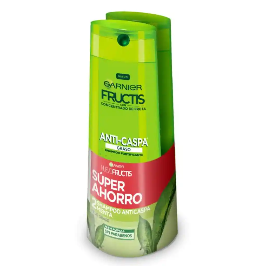 Garnier-Fructis Shampoo Anti-Caspa Cabello Graso