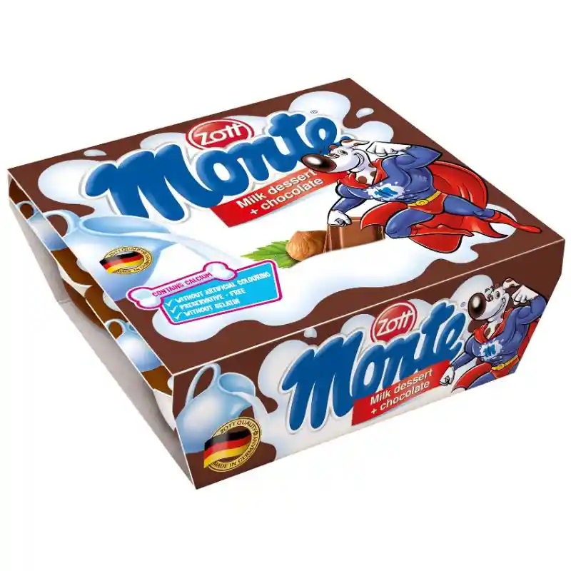 Zott Monte Chocolate con Leche x 4 Unidades