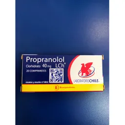 Propanolol Laboratorio Chile(40 Mg)