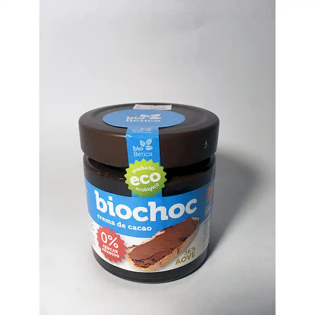 Biochoc Crema de Cacao Vegana Orgánica Sin Azúcar Añadida