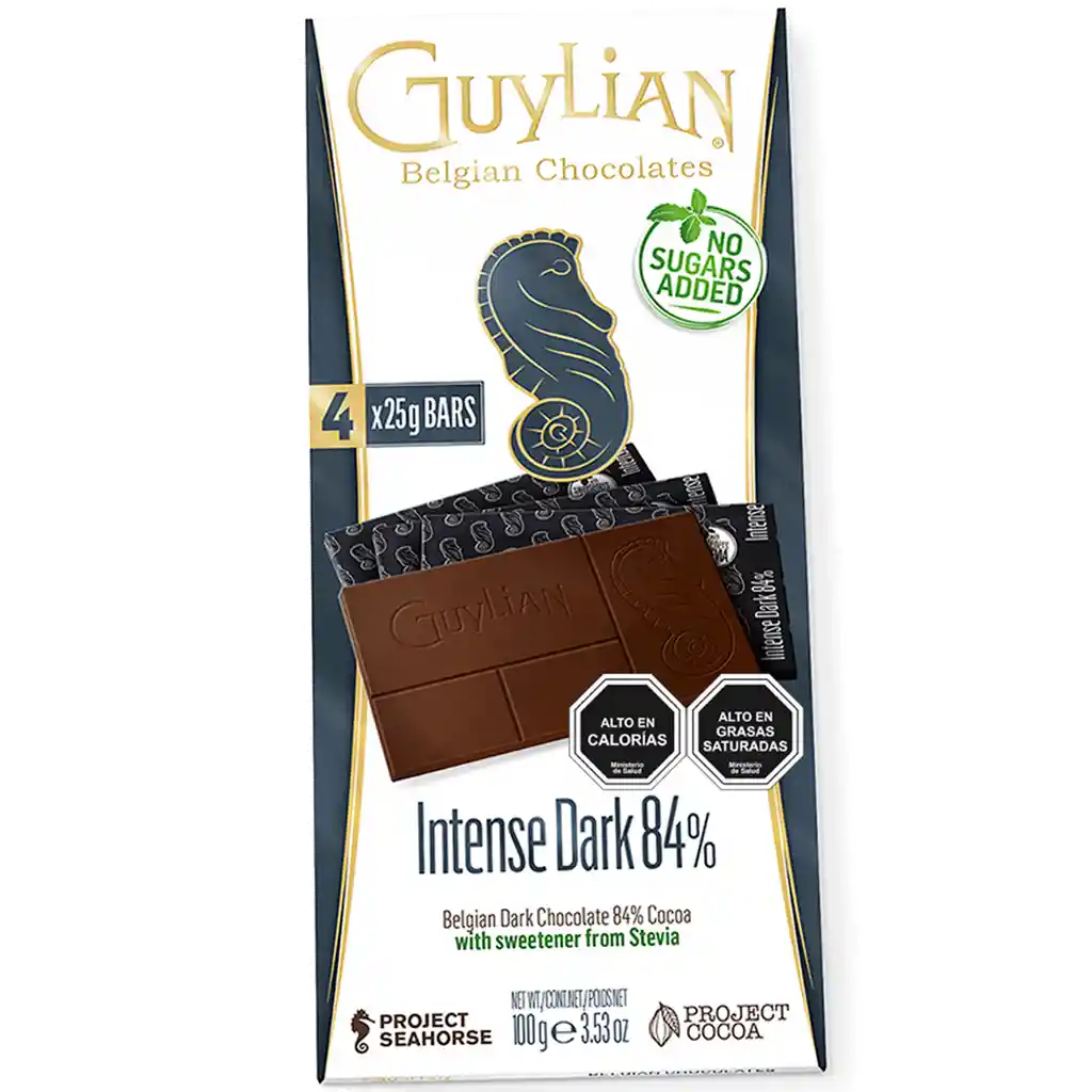 Guylian Barra de Chocolate Intense Dark 84%