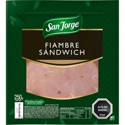 San Jorge Fiambre Jamón Sandwich