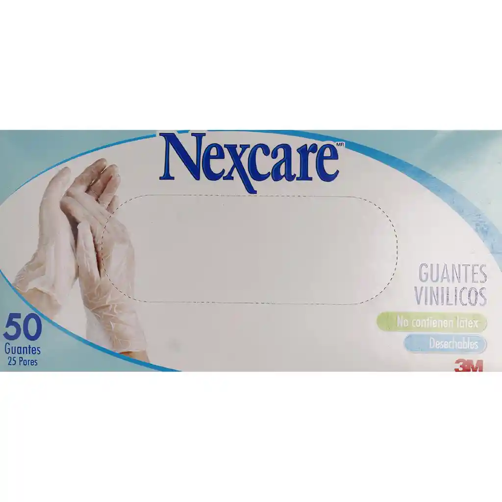 Nexcare Guante No Esteril Gte.De Vinilo X50