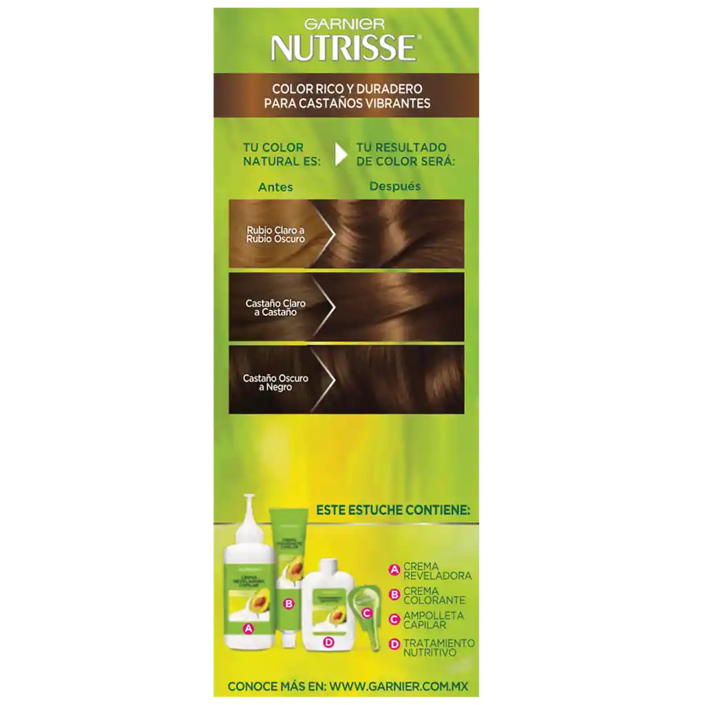 Nutrisse Kit Coloracion En Crema N° 53 Cafe Amaretto Con Conce