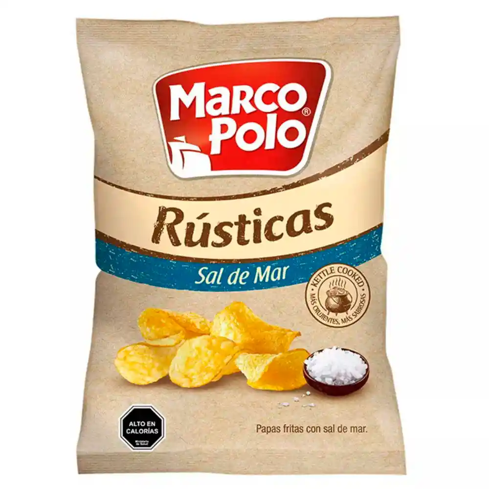 Marco Polo Papas Fritas Rústicas con Sal de Mar