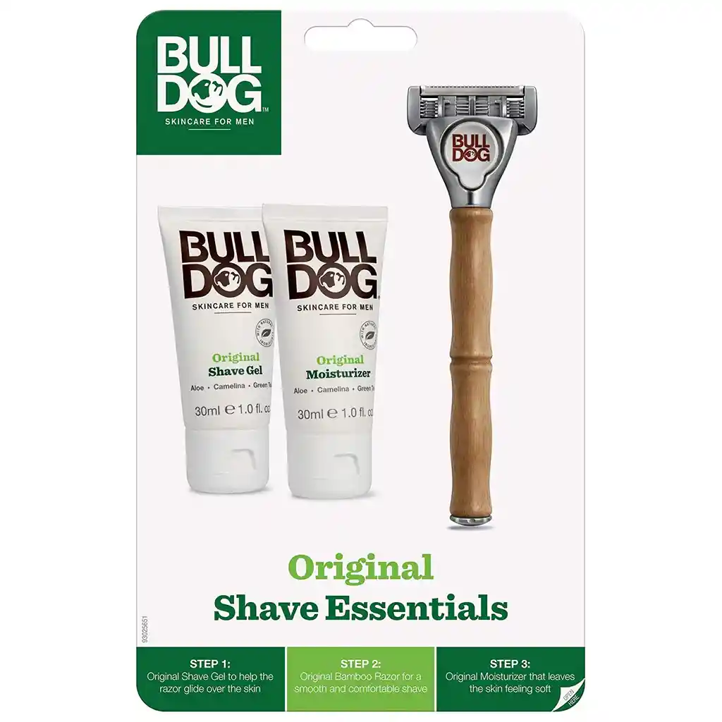 Bull Dog Pack Maquinillas de Afeitar + Gel de Afeitado Y Crema Facial Mini