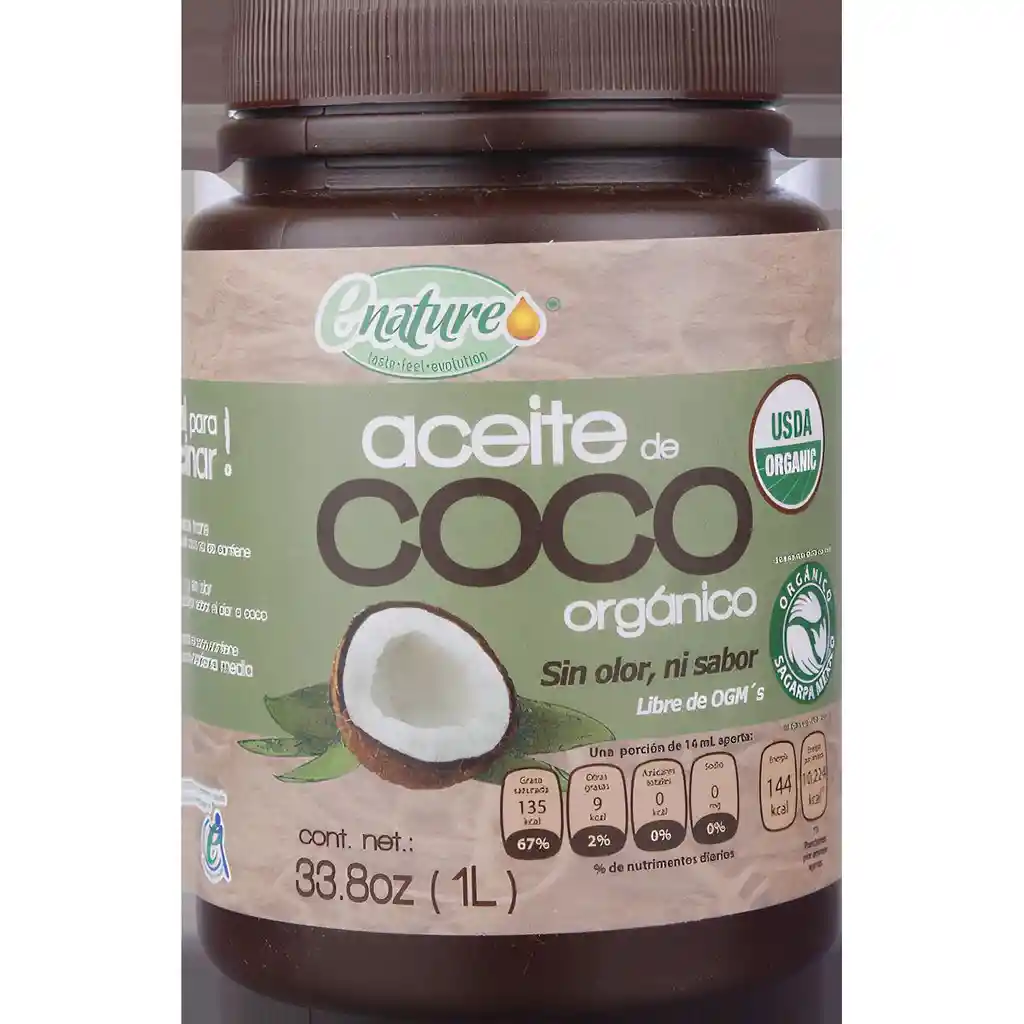 Enature Aceite De Coco Organico