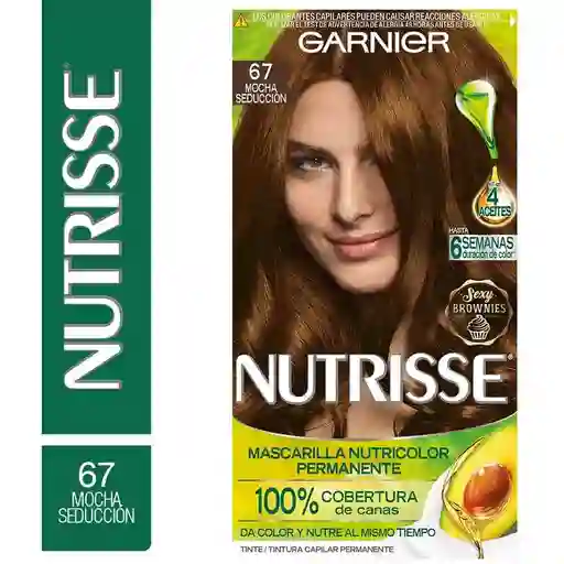 Garnier-Nutrisse Mascarilla Nutricolor Permanente #67 Mocha Seducción