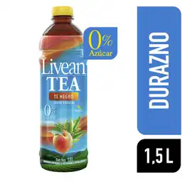 Livean Tea Té Negro Sabor Durazno 1.5 L