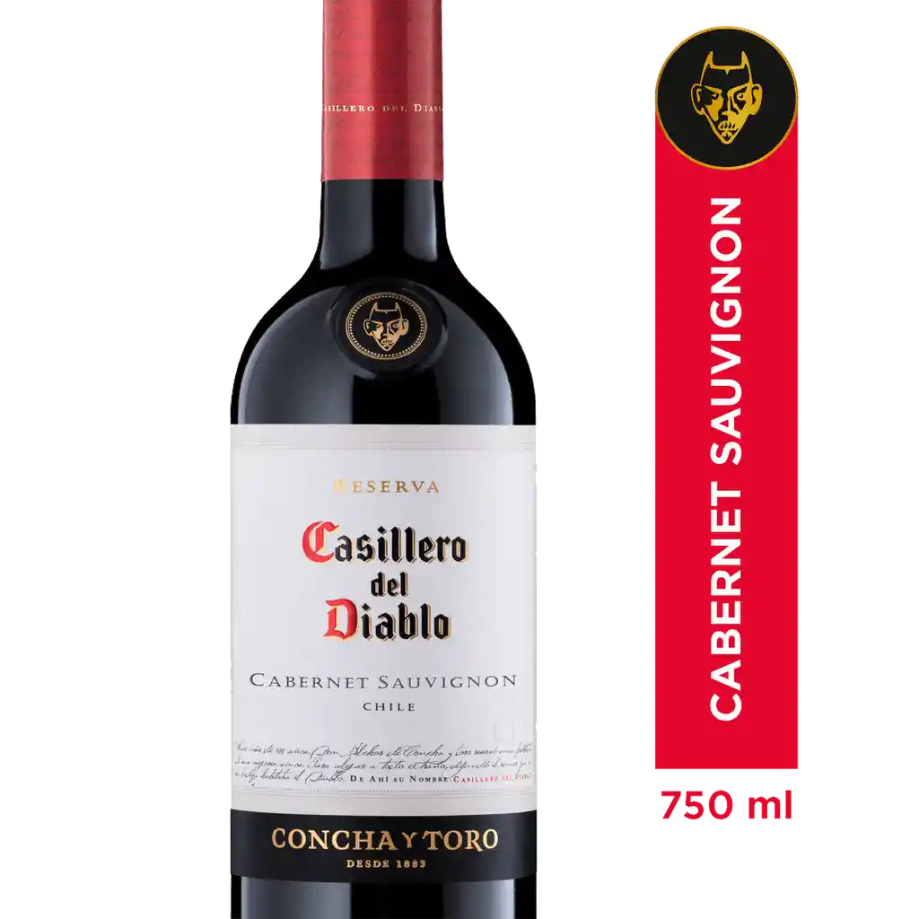 Casillero Del Diablo Vino Tinto Cabernet Sauvignon 750 mL