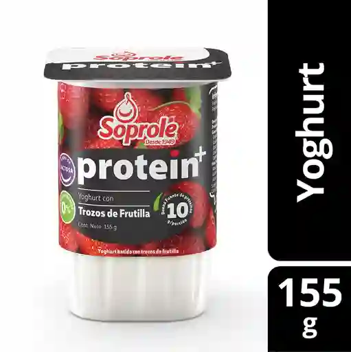 Soprole Protein+ Yogurt con Trozos de Frutilla