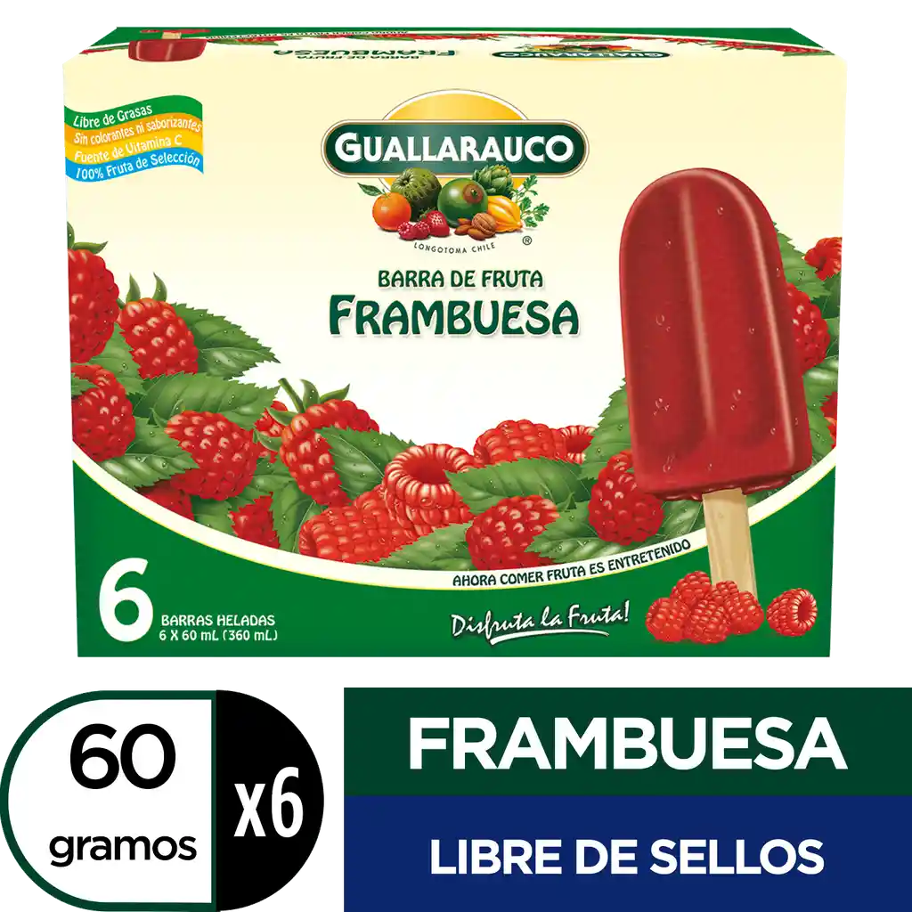 Guallarauco Barra de Fruta  Cajaframbuesa