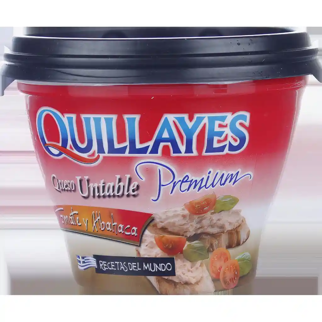 Queso Quillayes Untable Premium Tomate Y Albahaca