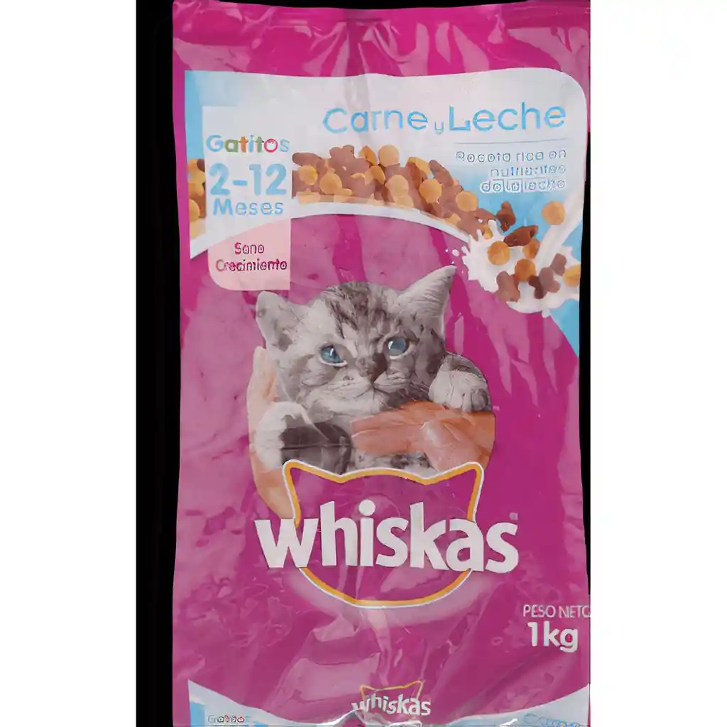 Whiskas Alimento Para Gato Gatitos Carne/Leche