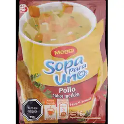 Maggi Sopa de Pollo con Merken