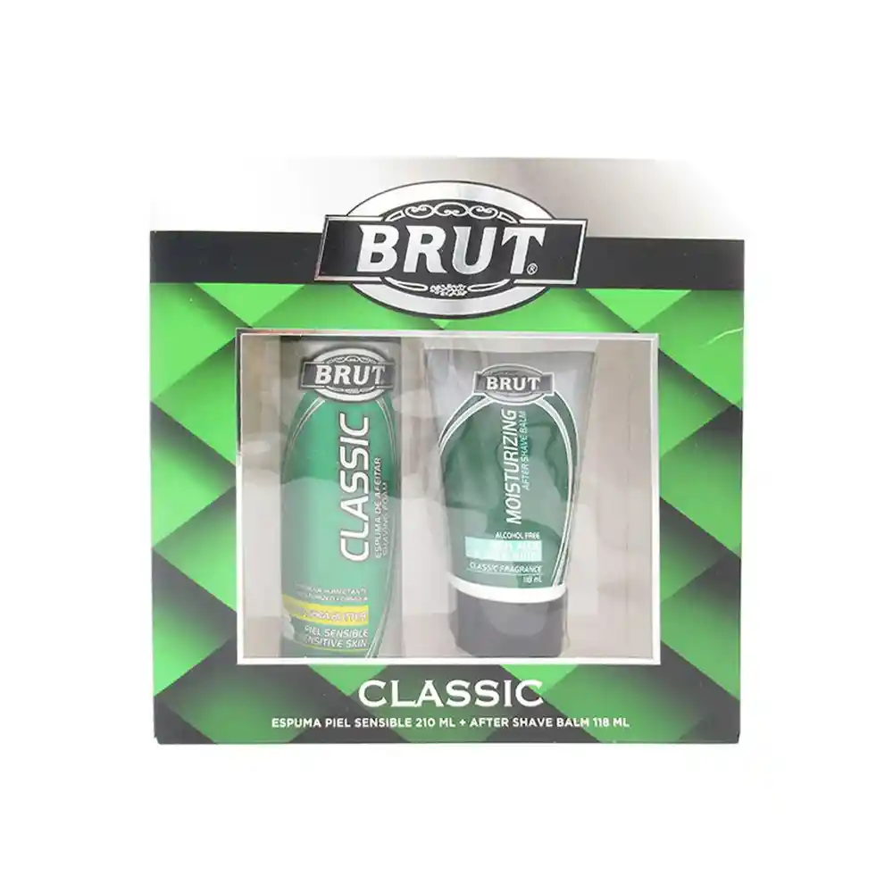 Brut Estuche Espuma de Afeitar y After Shave Classic