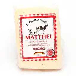 Matthei Queso Mantecoso Trozado Artesanal con Leche Propia