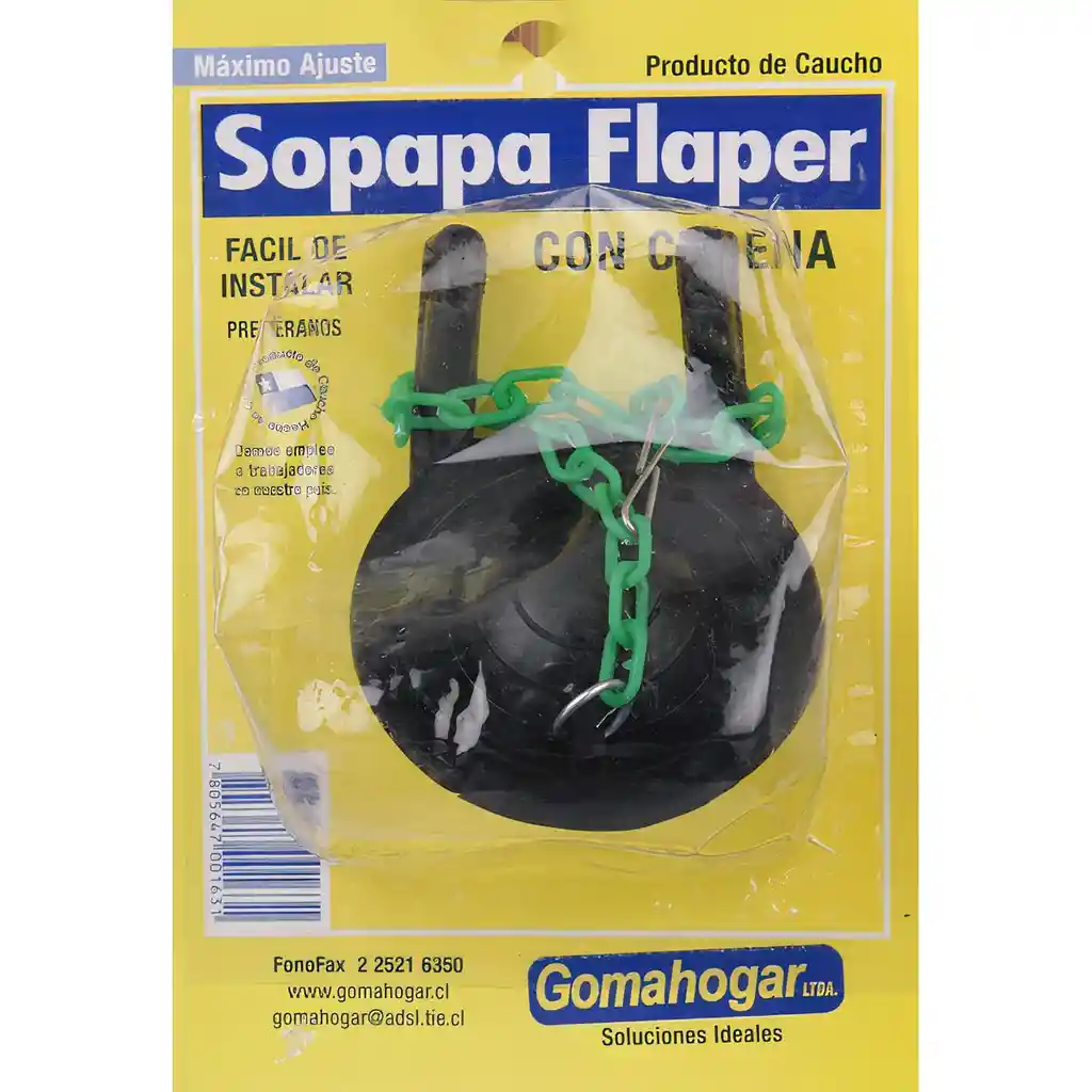 Gomahogar Sopapa Flapper con Cadena