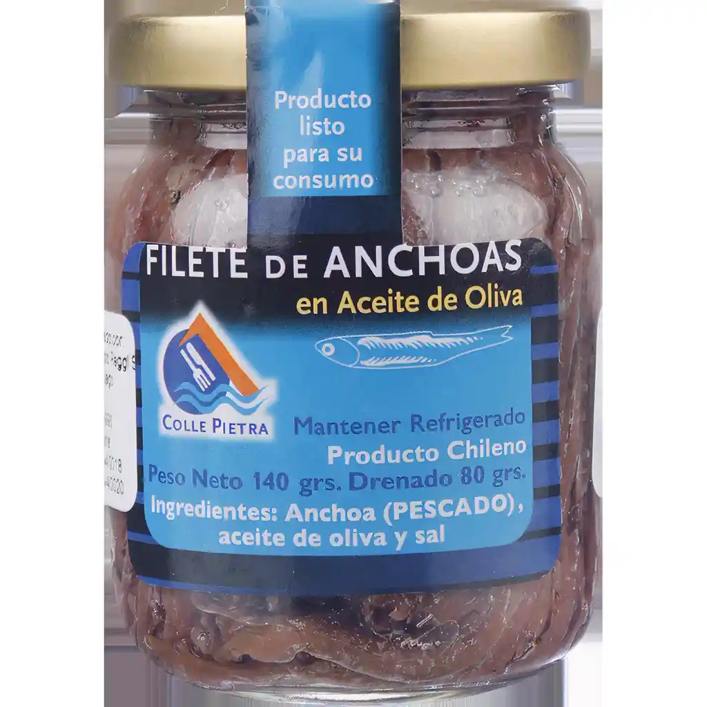 Colle Pietra Filete de Anchoas en Aceite de Oliva