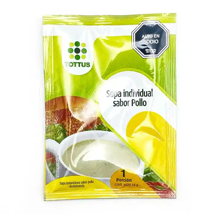 Tottus Sopa Individual Sabor A Pollo