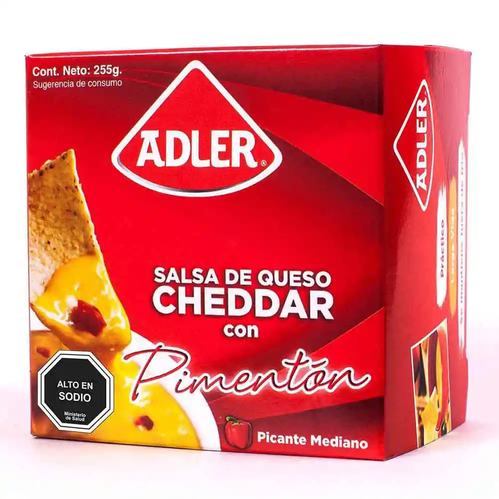 Adler Salsa de Queso Cheddar con Pimentón