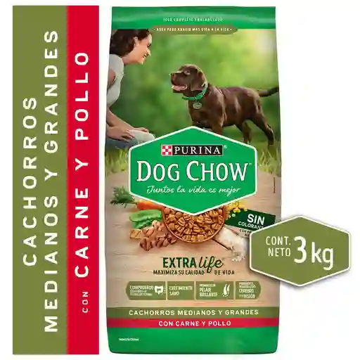 Dog Chow Alimento de Perros Cachorros Medianos y Grandes
