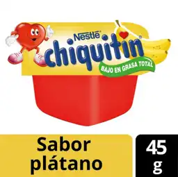 Chiquitín Postre Sabor Plátano