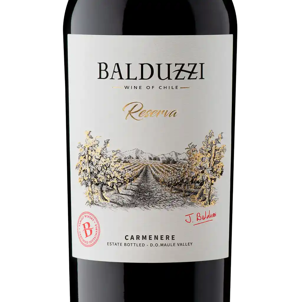 Balduzzi Vino Tinto Reserva Carmenere Botella