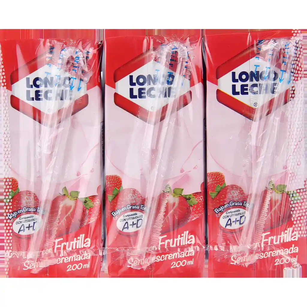 Loncoleche Leche Frutilla Semidescremada 6 Un