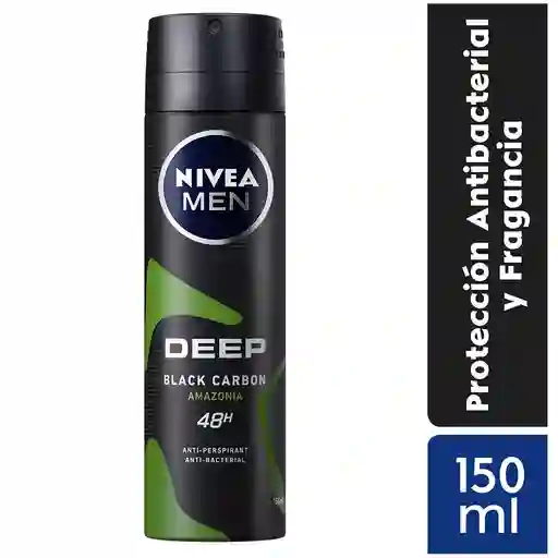 Nivea Desodorante Deep Black Carbón Amazonia en Spray