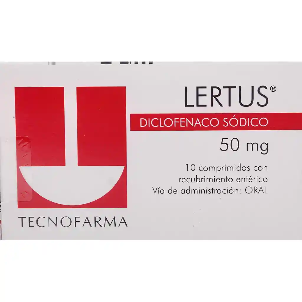 Lertus Antiinflamatorios Com 50Mg 10