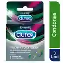 Durex Preservativos - Condones Placer Prolongado 3 unidades