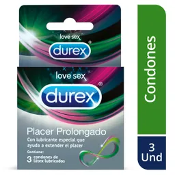 Durex Condones Placer Prolongado 