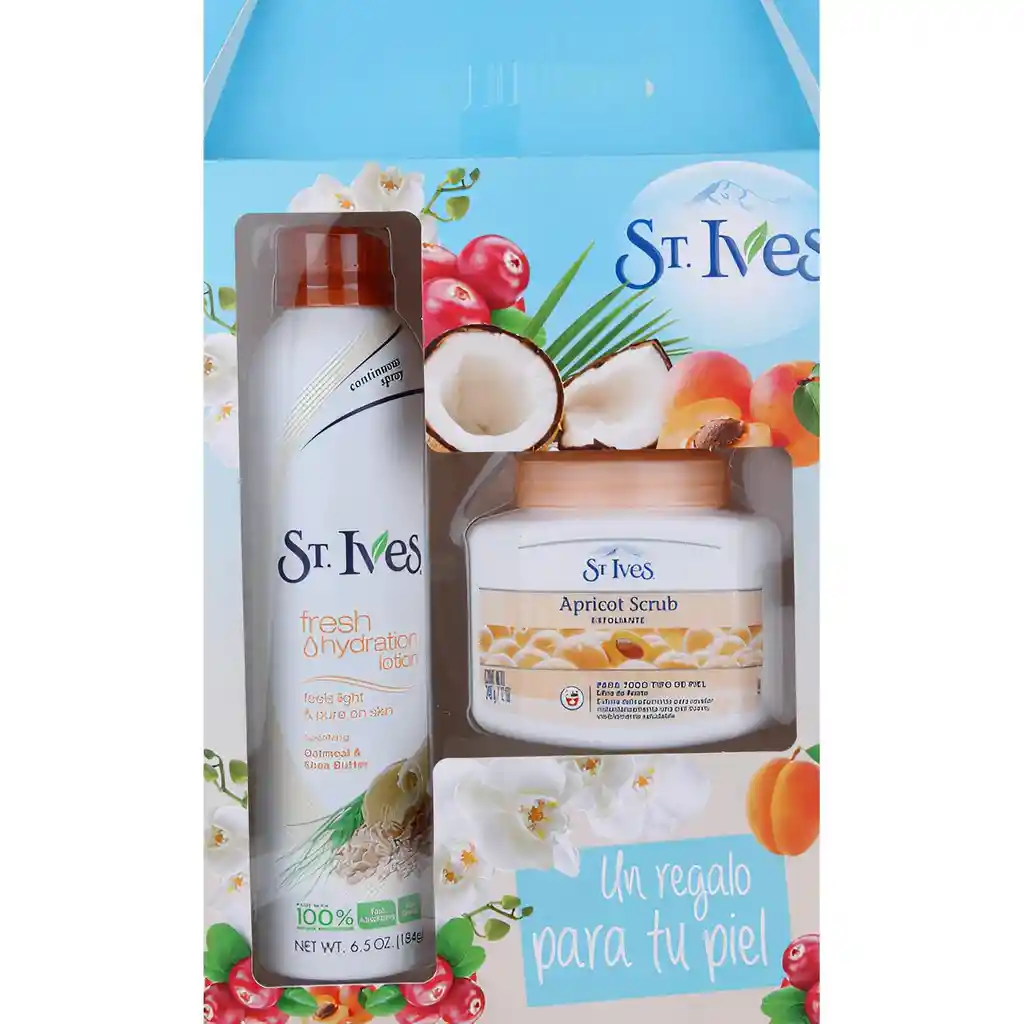 ST. Ives Est Spray 184G+Cr Fac Exfol340G