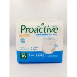 Proactive Pañal Adulto Tipo Pants P/M  X16