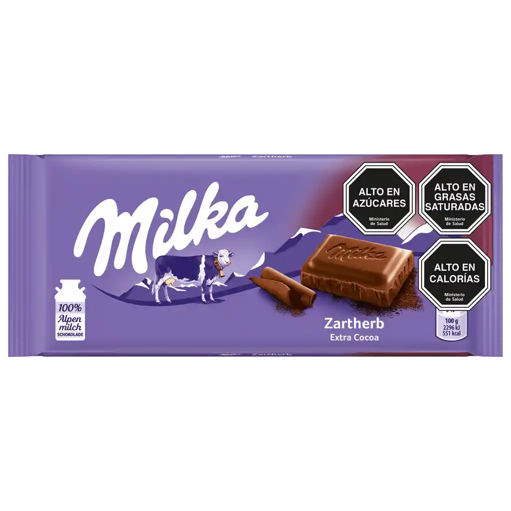 Milka Barra de Chocolate Extra Cacao