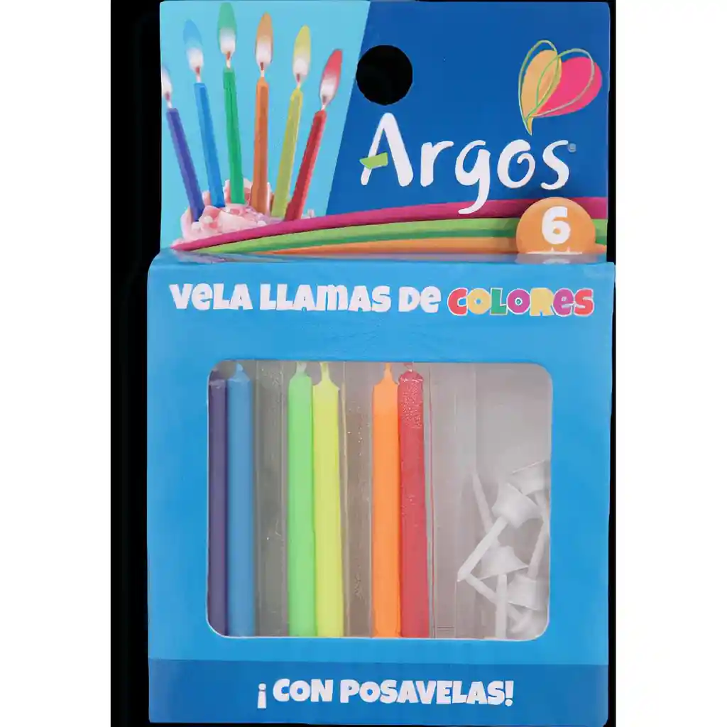 Argos vela llamas de colores