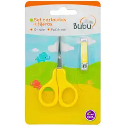 Bubu Accesorios de Aseo Infantil Cortauña y Tijera