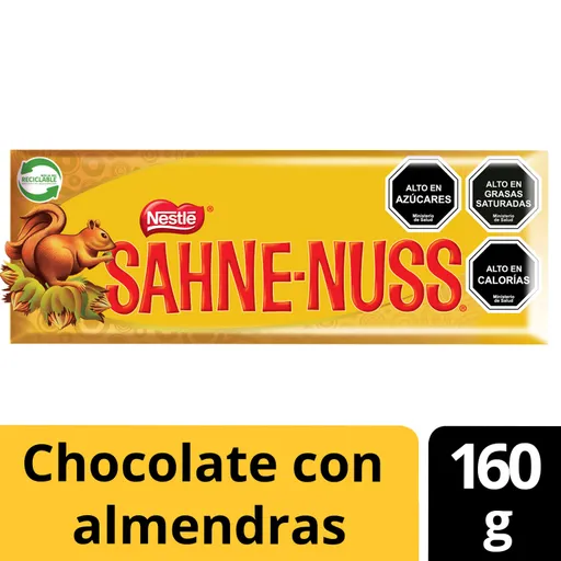 Sahne-Nuss Chocolate de Leche con Almendras Enteras